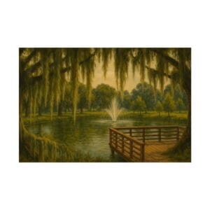 Lake Lillian Belleview Poster | Local Florida Art Print | Scrappy Pixel Original