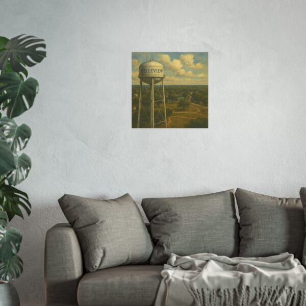 Belleview Water Tower Poster | Florida Local Landmark Art | Scrappy Pixel Print - Image 6