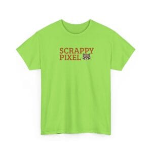 Scrappy Pixel Logo T-Shirt | Unisex Cotton Tee | Creative Brand Merch