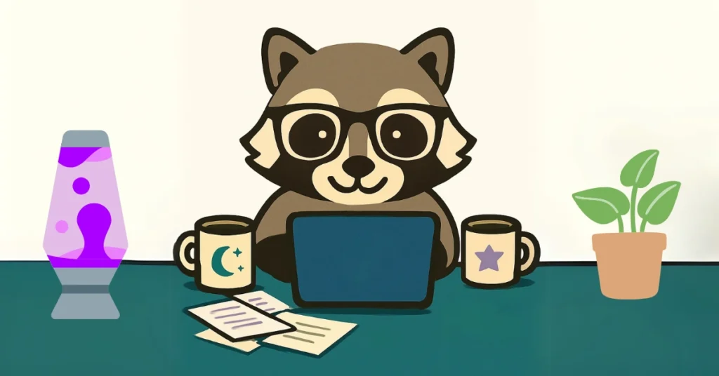 Scraps working at Scrappy Pixel